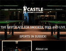 Tablet Screenshot of castlesnookerclub.com